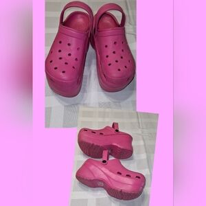 Women's Pink Clog Sandals